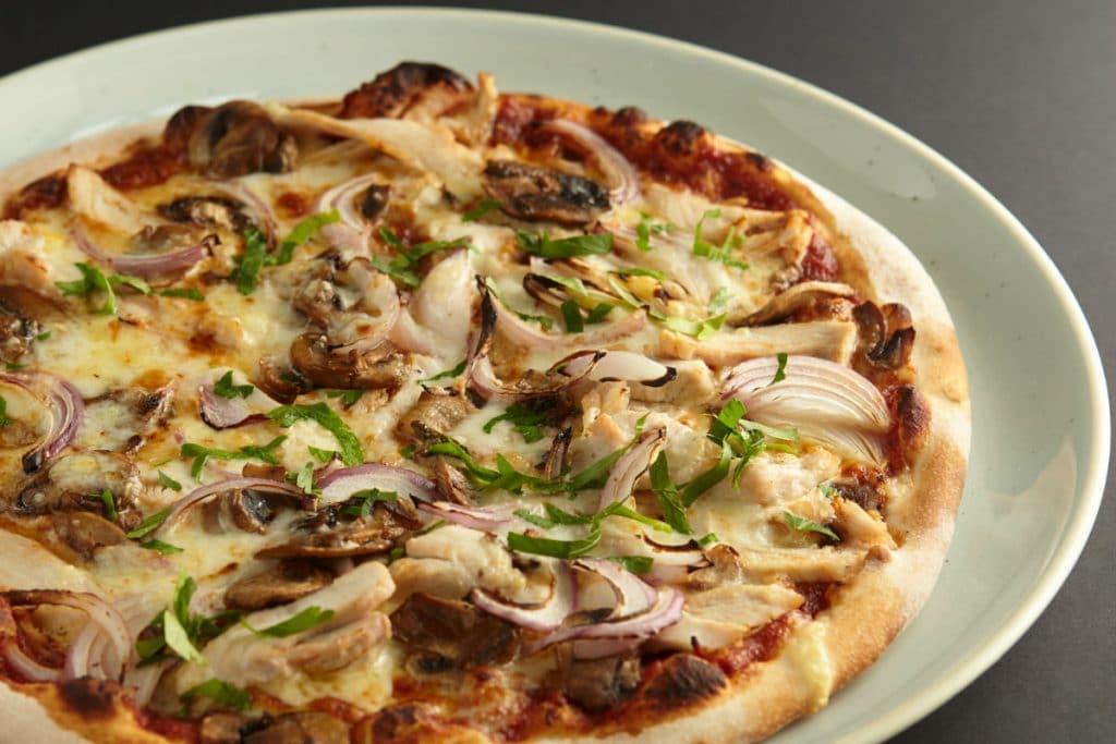 BBQ Chook pizza at 11 Inch Pizza