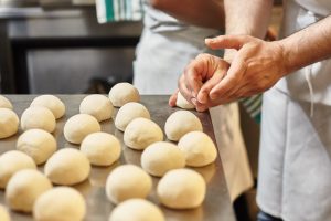 Kneading dough