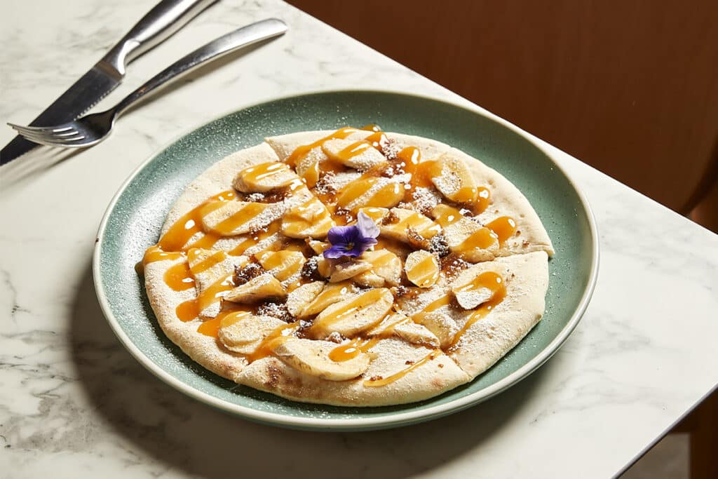 Sweet Dessert Pizza Banana