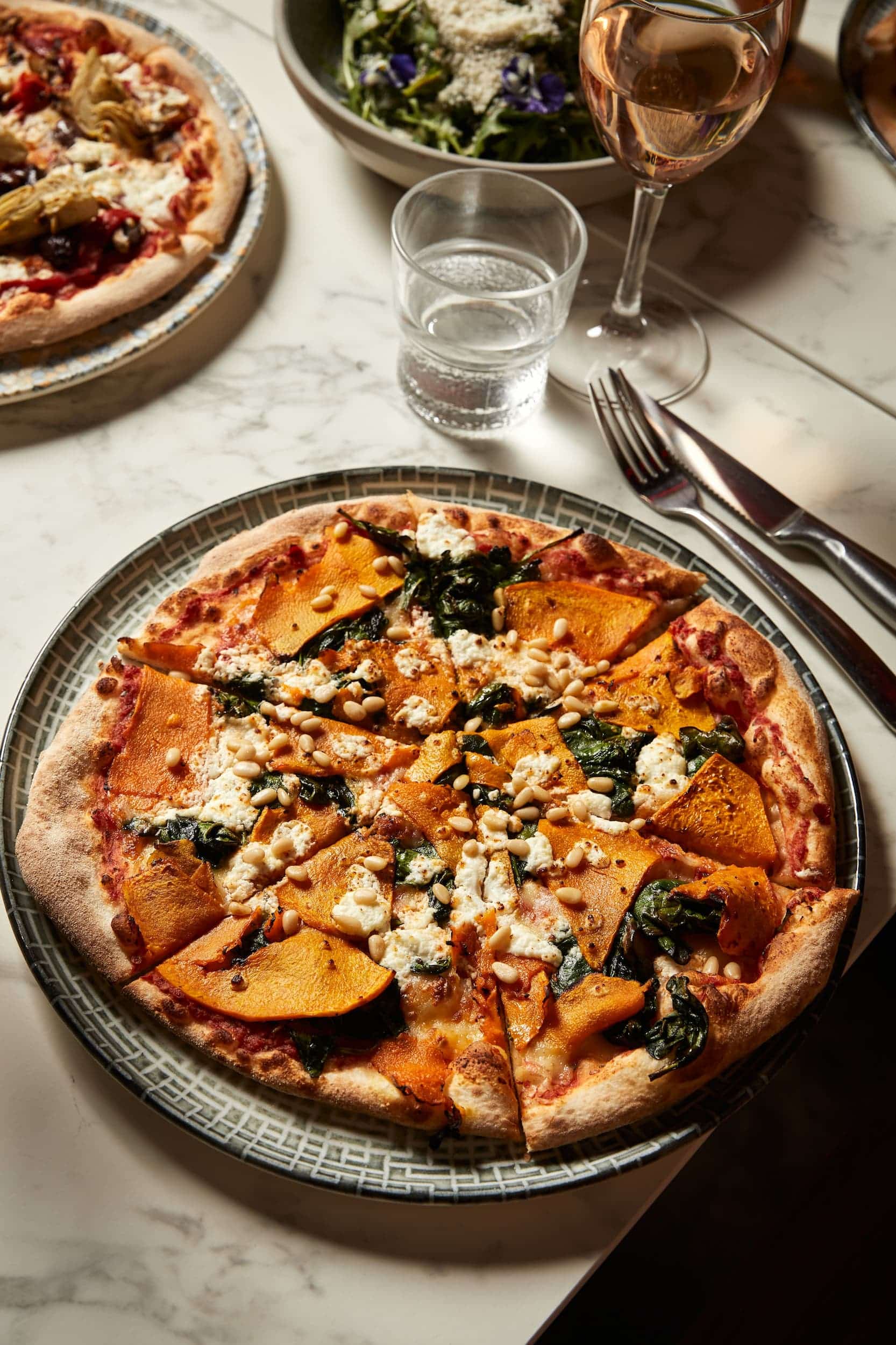 Zucca pumpkin and ricotta pizza at 11 Inch Pizza Melbourne.